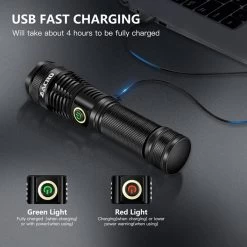 Lampe De Poche LED Zacro - Rechargeable - 9000 Lumens - 5 Modes - Lampe De Poche Zoomable Militaire - Étanche - Pour Urgence, Camping, Maison 16 Lampe De Poche LED Zacro - Rechargeable - 9000 Lumens - 5 Modes - Lampe De Poche Zoomable Militaire - Étanche - Pour Urgence, Camping, Maison -Magasin D'Équipement De Plein Air 1200x1200 901