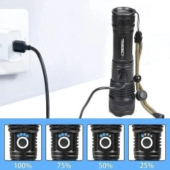 Lampe De Poche TRANSNECT LED Rechargeable - 2800 Lumens - Avec 26650 Et Câble De Batterie - Rechargeable Par USB - étanche - Pour Le Camping, La Pêche, Les Urgences 12 Lampe De Poche TRANSNECT LED Rechargeable - 2800 Lumens - Avec 26650 Et Câble De Batterie - Rechargeable Par USB - étanche - Pour Le Camping, La Pêche, Les Urgences -Magasin D'Équipement De Plein Air 1200x1200 926