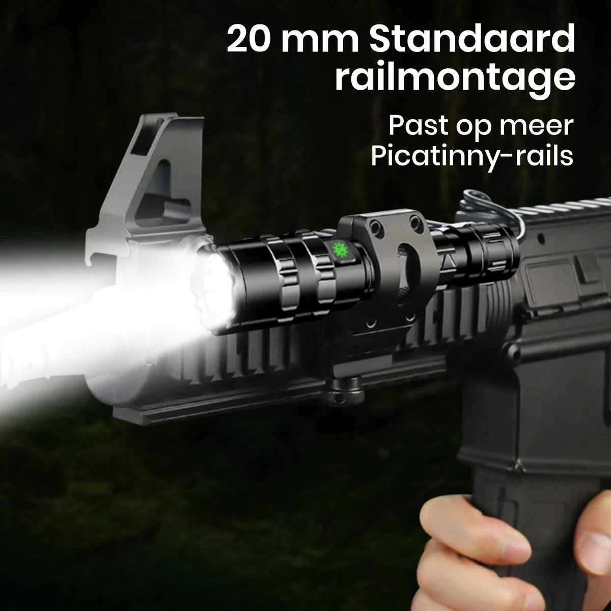 Lampe De Poche LED Rechargeable - Lampe De Poche Militaire Avec Boîte De Rangement Et Rechargeable USB - Fonction Zoom - Étanche 6 Lampe De Poche LED Rechargeable - Lampe De Poche Militaire Avec Boîte De Rangement Et Rechargeable USB - Fonction Zoom - Étanche – Image 4