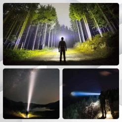 ALFLASH Lampe De Poche Rechargeable Lanterne Puissante 8000 Lumens 6000 MAh LED Super Lumineux Imperméable Plein Air Projecteur De Spotlight Lampe De Poche Portable Projecteur (Or) -Magasin D'Équipement De Plein Air 1200x1200 946