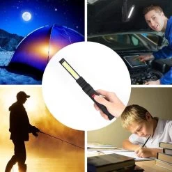 Lampe De Travail à LED Lampe De Poche Lampe D'atelier Lampes D'inspection COB Rechargeables Lampe à Main Mini Lampe De Camping Avec Crochets Standard Pour Suspendre Et Aimant Câble De Chargement USB Inclus -Magasin D'Équipement De Plein Air 1200x1200 950