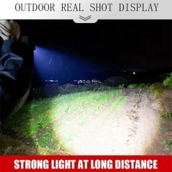 Lampe De Poche Zacro - Led Rechargeable - Lampe De Poche Militaire - 100 000 Lumens - Avec 7 Modes - Lumière Latérale COB - Étanche - Pour Urgence, Camping, Maison -Magasin D'Équipement De Plein Air 1200x1200 974