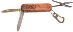 Couteau De Poche Porte-clés - Couteau De Poche Enfant Avec 3 Fonctions - Manche En Bois - Cadeau Chaussure éducatif