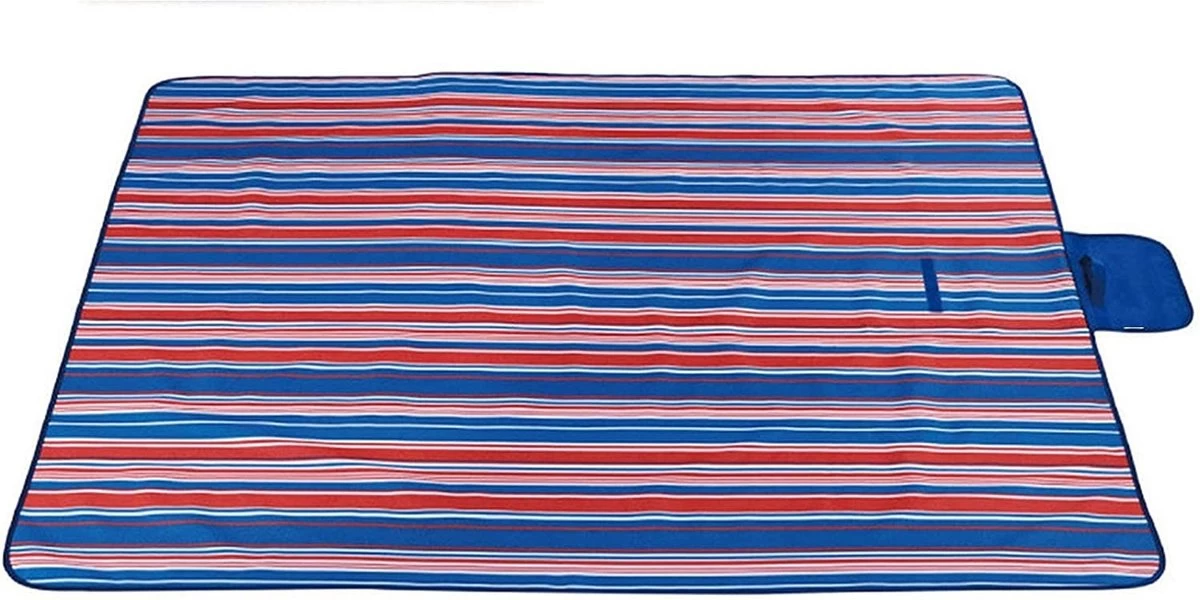Tapis De Pique-nique De Plage - 145x200 Cm - Imperméable - Blauw Rouge - Couverture De Pique-nique 4 Tapis De Pique-nique De Plage - 145x200 Cm - Imperméable - Blauw Rouge - Couverture De Pique-nique – Image 2