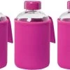 3x Bouteille D'eau/bidon En Verre Avec Housse De Protection Softshell Rose Fuchsia 600 Ml - Gourde De Sport - Gourde De Sport -Magasin D'Équipement De Plein Air 1200x661 1