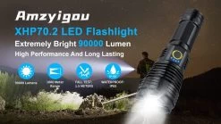 Lampe De Poche LED Rechargeable - Lampe De Poche Militaire - 3000 Lumen - Avec Câble De Batterie Rechargeable - Rechargeable Par USB - étanche - Pour Le Camping, La Pêche, Les Urgences 16 Lampe De Poche LED Rechargeable - Lampe De Poche Militaire - 3000 Lumen - Avec Câble De Batterie Rechargeable - Rechargeable Par USB - étanche - Pour Le Camping, La Pêche, Les Urgences -Magasin D'Équipement De Plein Air 1200x675 4