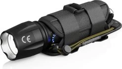 Lampe De Poche Militaire LED USB Rechargeable - 3000 Lumen - Batterie 3000 MAh - Zoom Réglable - 5 Modes D'éclairage - IP65 Résistant Aux éclaboussures - Zwart -Magasin D'Équipement De Plein Air 1200x680 2