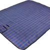 Tapis De Pique-nique Imperméable à L'eau - Tapis De Couverture Pour Festival De Camping - Damier Bleu Violet Taille: 180 X 145 Cm