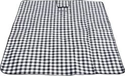 Promis - Couverture De Pique-nique XL Imperméable - 200 X 200 Cm - Zwart / Wit / Grijs - Avec Poignée -Magasin D'Équipement De Plein Air 1200x734 3