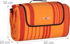 Couverture De Pique-nique Relaxdays 200x300 Cm - Imperméable - Couverture De Pique-nique - Couverture Polaire - Rayée -Magasin D'Équipement De Plein Air 1200x749 1