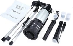 DrPhone SUPERNOVAX2 Junior Astronomical HD Télescope Portable - 300X70mm - Grossissement 150x - Monoculaire Avec Trépied Et Support De Téléphone - Convient Aux Débutants En Astronomie / Enfants Et Adultes - Cyan -Magasin D'Équipement De Plein Air 1200x752 1