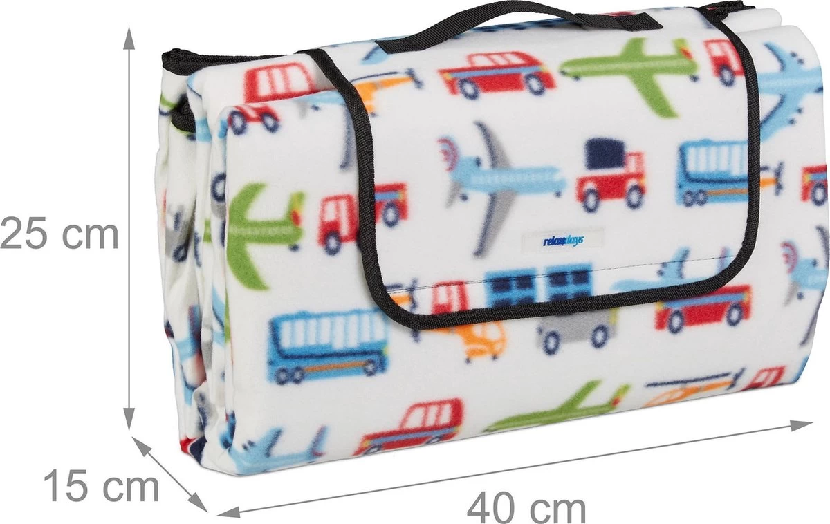 Relaxdays Couverture Pique-nique Polaire Avec Imprimé - 200x200 Cm - Couverture Pique-nique - Serviette De Plage Xxl 5 Relaxdays Couverture Pique-nique Polaire Avec Imprimé - 200x200 Cm - Couverture Pique-nique - Serviette De Plage Xxl – Image 3