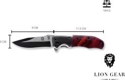 Couteau De Poche De Survie Outdoor - Système Ouvert à 1 Main Et Pince à Pantalon - Couteau Pliant 20,5 CM - Acier Inoxydable - Lion Gear KN-02 -Magasin D'Équipement De Plein Air 1200x771 2