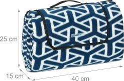 Couverture De Pique-nique Relaxdays - 200x200 Cm - Housse Polaire - Housse Extérieure Imperméable - Xxl -Magasin D'Équipement De Plein Air 1200x786 3