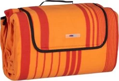 Couverture De Pique-nique Relaxdays 200x300 Cm - Imperméable - Couverture De Pique-nique - Couverture Polaire - Rayée