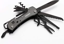 Couteau De Poche Multi-usages HONZIN Swiss Style - Pour Un Usage Quotidien, Y Compris La Pêche De Survie En Plein Air