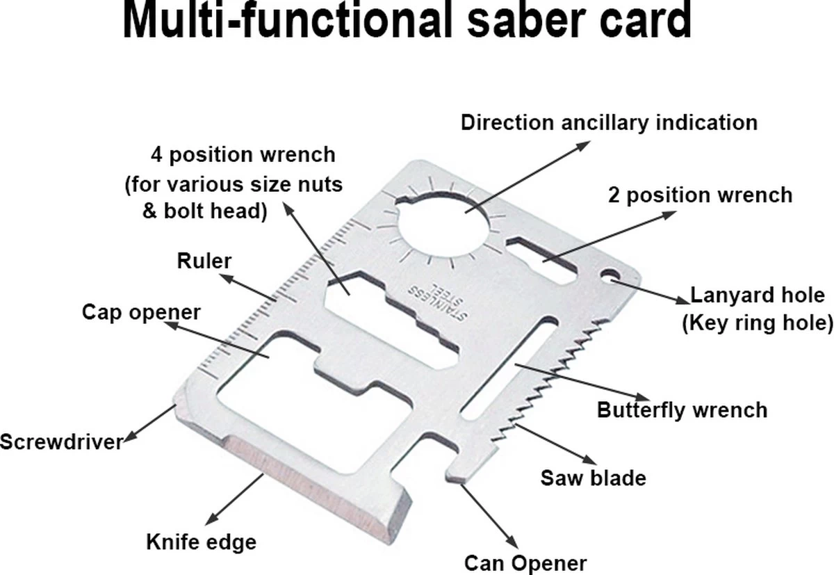 Kit De Survie - Kit De Camping - 61 Outils Multifonctions En 1 - Kit De Survie - 15 éléments En 1 - Compact - Camping En Plein Air - Kit D'urgence - Kit De Survie - Camping 11 Kit De Survie - Kit De Camping - 61 Outils Multifonctions En 1 - Kit De Survie - 15 éléments En 1 - Compact - Camping En Plein Air - Kit D'urgence - Kit De Survie - Camping – Image 9