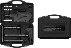 Pelle De Survie Wildgameplus - Set De Survie Avec Boîte à Outils - Outil De Survie Et Trucs - Tournevis - Lame De Scie - Set Complet