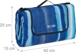 Relaxdays Couverture De Pique-nique XXL - Rayé Bleu - Couverture De Pique-nique 200x200 Cm - Serviette De Plage -Magasin D'Équipement De Plein Air 1200x829 1