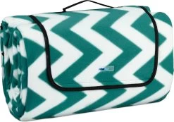 Couverture De Pique-nique Relaxdays - 200x300 Cm - Couverture D'extérieur - Imperméable - Compacte - XXL - Zigzag