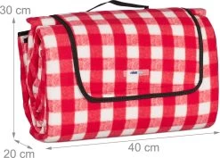 Couverture De Pique-nique Relaxdays - 200 X 300 Cm - Couverture De Parc - Imperméable - Isolante - à Carreaux -Magasin D'Équipement De Plein Air 1200x858 7