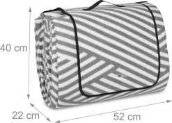 Couverture De Pique-nique XXL Relaxdays - 600 X 200 Cm - Couverture De Pique-nique - Motif Zigzag - Polaire -Magasin D'Équipement De Plein Air 1200x860 2