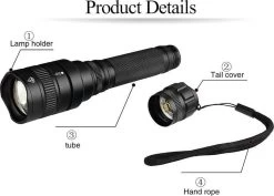 DrPhone LED Pro 01 - Lampe De Poche LED XHP 70 Strong - Lampe De Poche - Zoom / Arrière - DrPhone De Batterie - Étanche / étanche - Antidéflagrant - Zwart 29 DrPhone LED Pro 01 - Lampe De Poche LED XHP 70 Strong - Lampe De Poche - Zoom / Arrière - DrPhone De Batterie - Étanche / étanche - Antidéflagrant - Zwart -Magasin D'Équipement De Plein Air 1200x861 1