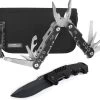 Good Experience Plein Air Gift Set Pocket Knife, Multitool & Multicard Inc. Pochette De Rangement De Luxe - Couteau - Couteau De Survie - Couteau De Chasse - Kit De Survie - Plein Air - Camping - Camping - Dans Une Boîte Cadeau