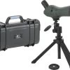 MacGyver Spotting Scope 20-60x60 ZOOM Bin 4 - Avec Boîte étanche Et Trépied + Trépied De Fenêtre - Aussi Pour Les Porteurs De Lunettes - Vert -Magasin D'Équipement De Plein Air 1200x890