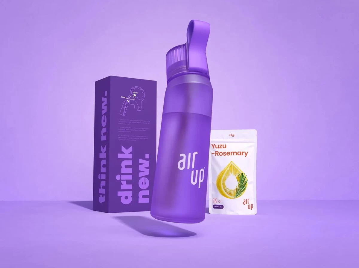 Air Up Drinking Bottle Starter Kit - Sunset Purple - Comprenant 3 Dosettes - Starter Kit - Hydratant - Air Up Bottle - Eau Parfumée - Vegan - Bio 3 Air Up Drinking Bottle Starter Kit - Sunset Purple - Comprenant 3 Dosettes - Starter Kit - Hydratant - Air Up Bottle - Eau Parfumée - Vegan - Bio