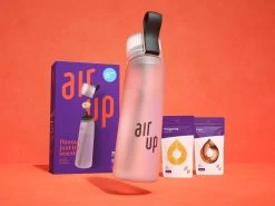 Air Up Drinking Bottle Starter Kit - Pearl White - Comprenant 3 Dosettes - Starter Kit - Hydratant - Air Up Water Bottle - Eau Parfumée - Vegan - Bio