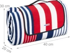 Couverture De Pique-nique Relaxdays 300x200 - Fond Imperméable - Parc De Couvertures D'extérieur - Rayé -Magasin D'Équipement De Plein Air 1200x915 1