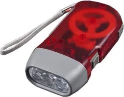 Doodadeals® | Squeeze Chat Lampe De Poche Dynamo | Pressez Le Chat Dynamo | Lampe De Poche à Dynamo | Lampe De Poche LED | Rechargeable | 25 Lumens | Rouge