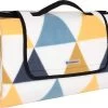 SONGMICS Couverture De Pique-nique, 300 X 200 Cm, Couverture De Plage, Pour Outdoor, Camping, Parc, Jardin, Fond Imperméable, Pliable, Triangles Jaunes Et Bleus GCM073Q01 -Magasin D'Équipement De Plein Air 1200x966 4