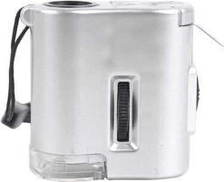 TR Goods - Mini Microscope - Microscope De Poche - Microscope De Poche - Microscope - Loupe - Lentille De Loupe - Lumière UV - Détection De Contrefaçon -- Zoom 60x -Magasin D'Équipement De Plein Air 1200x976