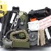Kit De Survie Bushcraft - Équipement Professionnel XL - Bracelet Paracorde - Couteau - Scie à Fil - Allume-feu - Lampe De Poche - Boussole - Couverture Thermique - Camping En Plein Air