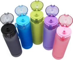 MELIANDA MA-7300 Bouteille D'eau étanche Légère 550 Ml Avec Dragonne En Nylon Et Fermeture à Pression Sans BPA