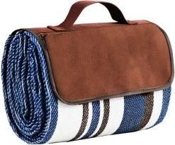 Tapis De Pique-nique De Plage Anti-sable - 150x200 Cm - Imperméable - Rayé Blauw Wit Marron - Couverture De Pique-nique -Magasin D'Équipement De Plein Air 1200x994 1