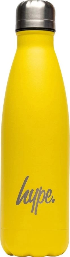 HYPE Revêtement En Poudre Yellow Fluo - Gourde - Gourde En Acier Inoxydable - Bouteille D'eau - Bouteille D'eau En Acier Inoxydable