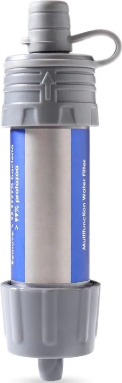 112BAG ® Set De Filtres à Eau Plein Air - Filtre à Eau Plein Air - Filtre à Eau De Survie - Paille De Filtre à Water - Filtre à Eau - Filtres à Eau - Water Potable Zuiver - Filtre à Eau - Plein Air - Survie - Filtres 5000L - Grijs