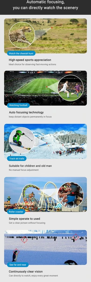 DrPhone APL11 Jumelles Professionnelles Puissantes Avec Mise Au Point Automatique Unique - 10X42 - Objectifs Entièrement Multi - Grossissement 10x - Objectif 42MM - BAK4 - Zwart 11 DrPhone APL11 Jumelles Professionnelles Puissantes Avec Mise Au Point Automatique Unique - 10X42 - Objectifs Entièrement Multi - Grossissement 10x - Objectif 42MM - BAK4 - Zwart – Image 9