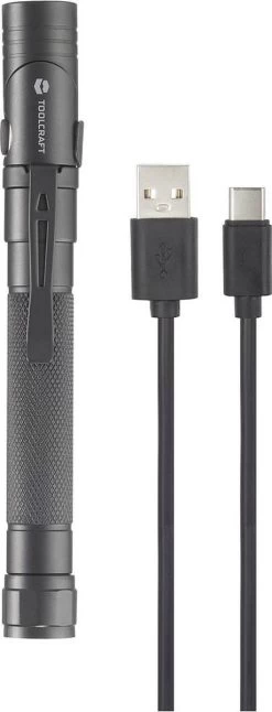TOOLCRAFT Lampe De Poche 2 En 1 à Piles LED SMD Avec Fonction Stroboscope, Avec Port USB, Ajustable, Avec Clip Ceinture 250 -Magasin D'Équipement De Plein Air 459x1200