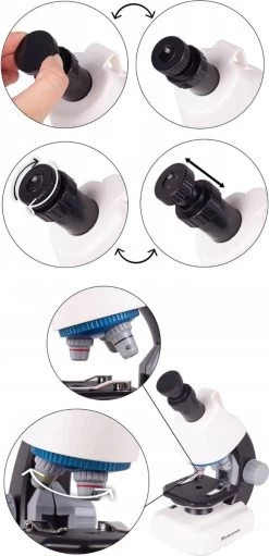 Microscope Pour Kinder - Grossissement Jusqu'à 640x - Junior - Éducatif - Science - Ingénierie - Biologie - Microscope Avec Siècle Des Lumières LED - Jouets - Wit -Magasin D'Équipement De Plein Air 580x1200 1