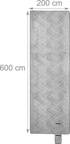 Couverture De Pique-nique XXL Relaxdays - 600 X 200 Cm - Couverture De Pique-nique - Motif Zigzag - Polaire -Magasin D'Équipement De Plein Air 588x1200 18