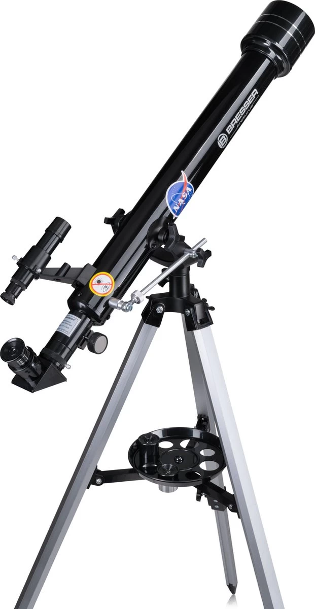 Bresser ISA Space Exploration NASA 60/700 AZ Lens Telescope - Moon And Planets - Complet Avec Trépied, Accessoires Et étui 5 Bresser ISA Space Exploration NASA 60/700 AZ Lens Telescope - Moon And Planets - Complet Avec Trépied, Accessoires Et étui – Image 3