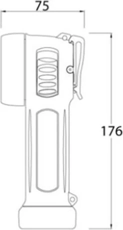 Wolf TR-60 - Lampe De Poche LED ATEX - Lampe De Travail - Lampe De Chantier - Zone 1 & 2 - Étanche à Water Et à La Poussière - 4 Piles Incluses -Magasin D'Équipement De Plein Air 645x1200 3