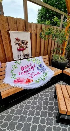 Have Courage - Couverture De Pique-nique - Serviette De Plage - Serviette De Bain - Serviette - Tapis Rond 9 Have Courage - Couverture De Pique-nique - Serviette De Plage - Serviette De Bain - Serviette - Tapis Rond -Magasin D'Équipement De Plein Air 648x1200 1