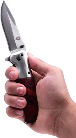 Couteau De Poche De Survie Outdoor - Système Ouvert à 1 Main Et Pince à Pantalon - Couteau Pliant 20,5 CM - Acier Inoxydable - Lion Gear KN-02 -Magasin D'Équipement De Plein Air 665x1200