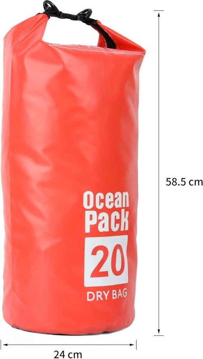 Decopatent® Waterproof Bag - Dry Bag - 20L - Ocean Pack - Dry Sack - Survie Plein Air Backpack - Sacs Secs - Sac De Bateau - Sac De Voile - Rouge 11 Decopatent® Waterproof Bag - Dry Bag - 20L - Ocean Pack - Dry Sack - Survie Plein Air Backpack - Sacs Secs - Sac De Bateau - Sac De Voile - Rouge – Image 9