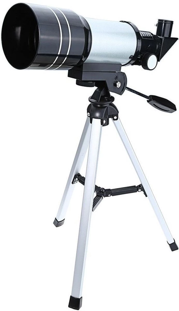 DrPhone SUPERNOVAX2 Junior Astronomical HD Télescope Portable - 300X70mm - Grossissement 150x - Monoculaire Avec Trépied Et Support De Téléphone - Convient Aux Débutants En Astronomie / Enfants Et Adultes - Cyan